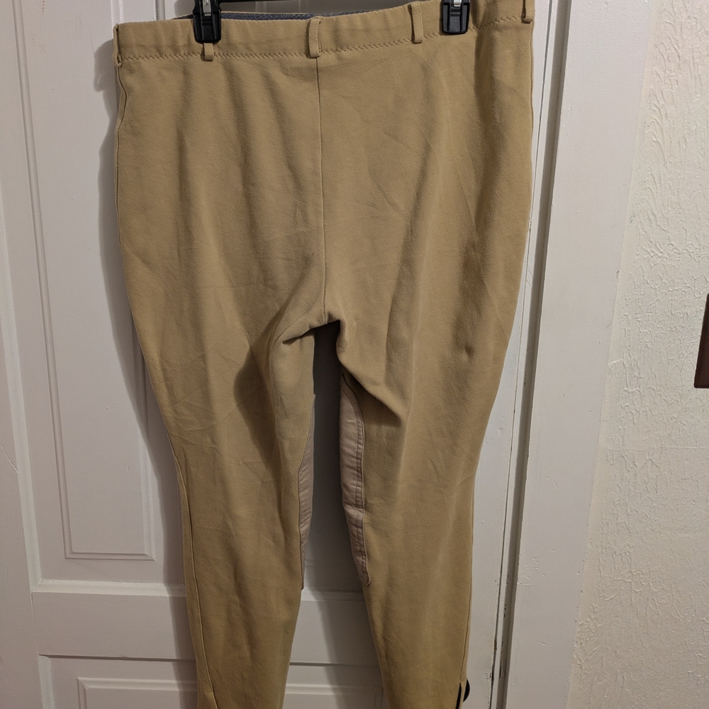 Women's Tan Riding Pants - Picture 3 of 3